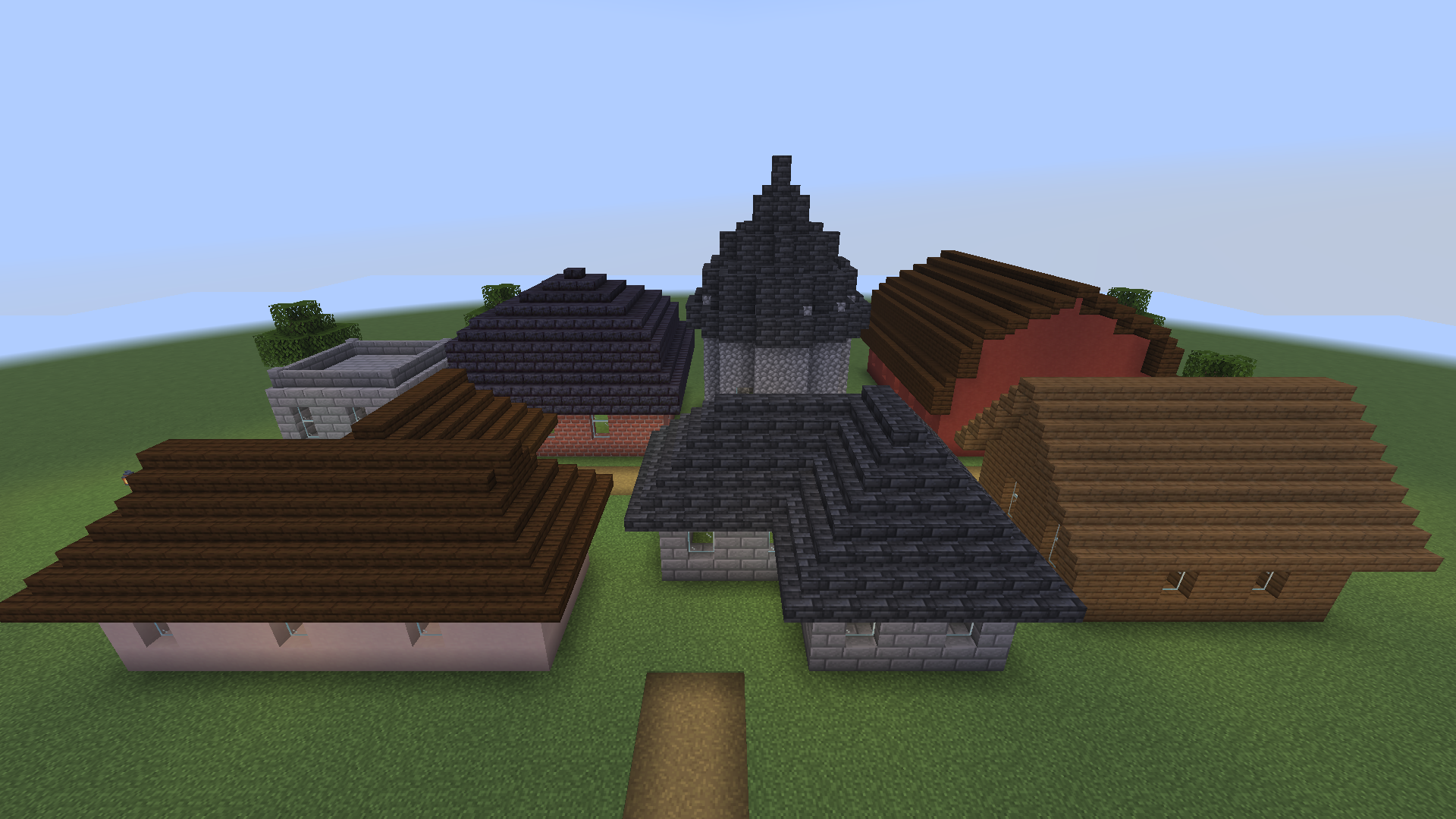 The same village, one click per house