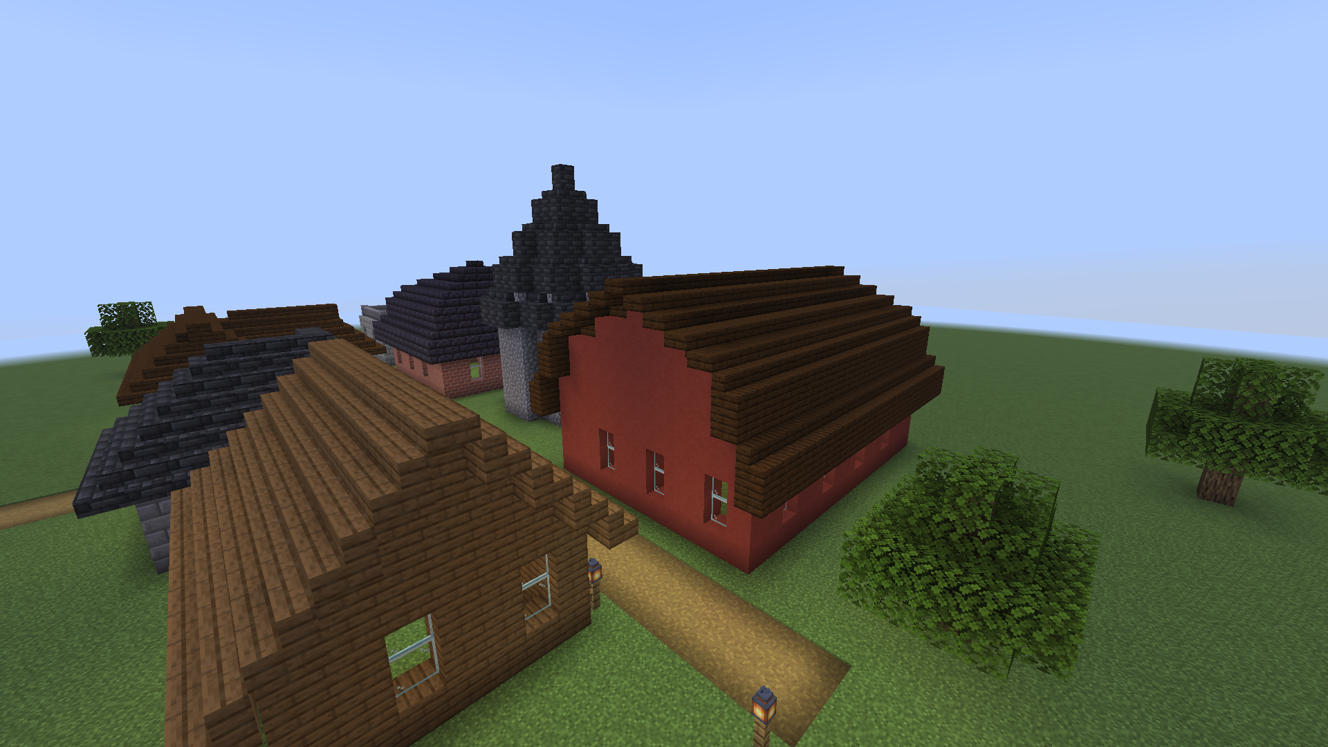 A gambrel barn